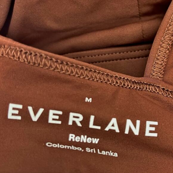 Everlane Womens The Triangle Bikini Top Medium Swimwear Brown NWT - Picture 8 of 9